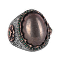 Natural Stone Ring - 925 Sterling Silver Handmade Ring