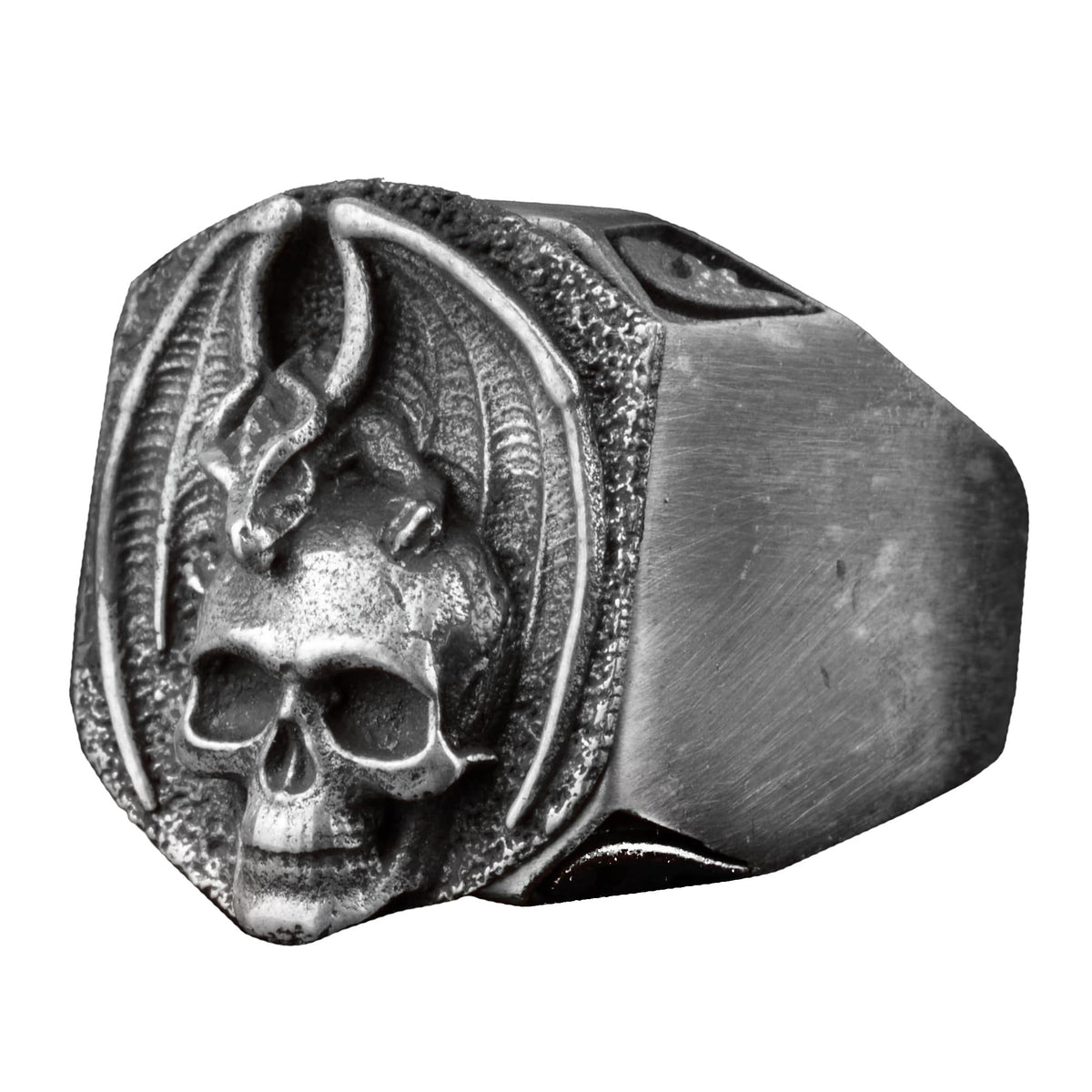 Skull Ring - 925 Sterling Silver Handcrafted Ring