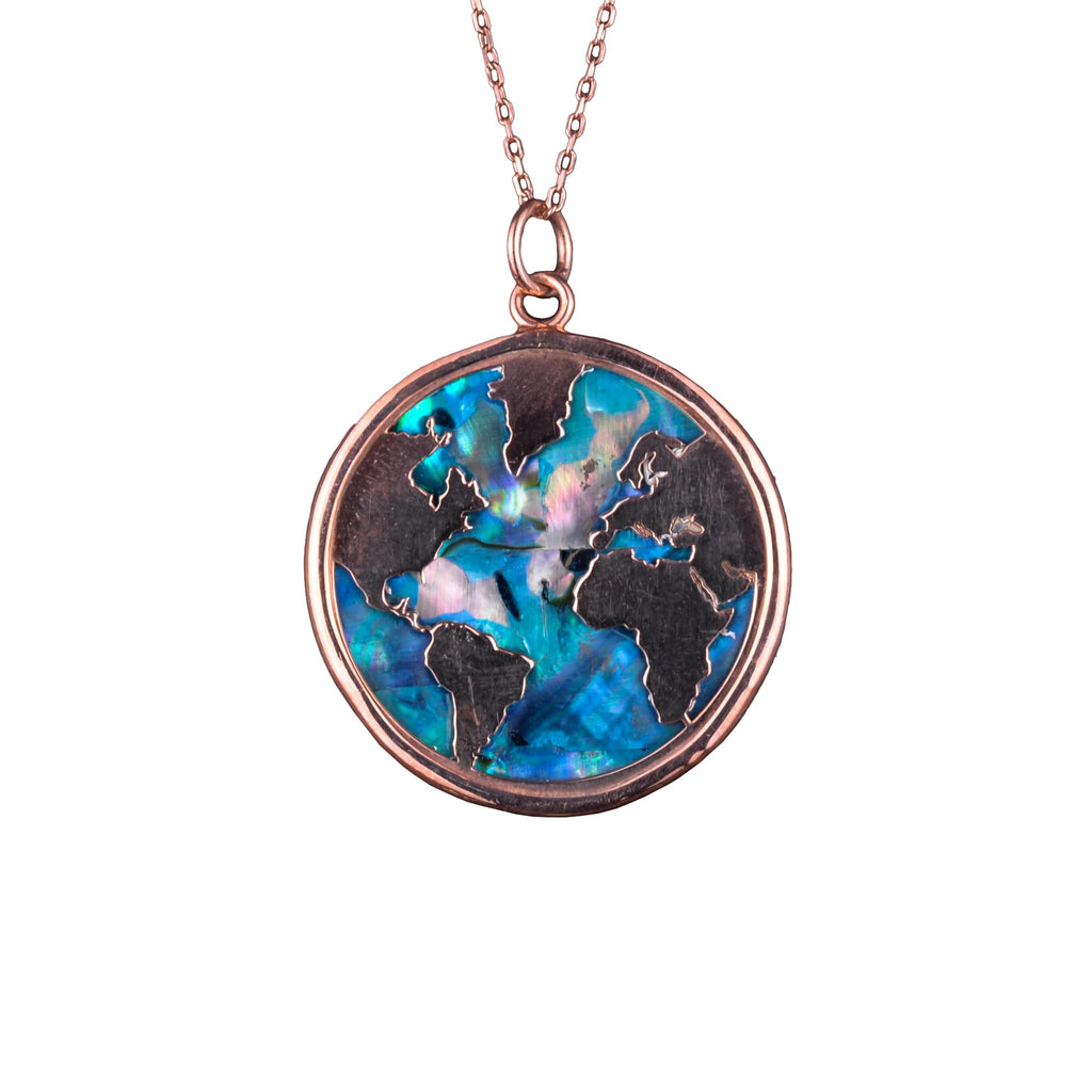 World Map Necklace
