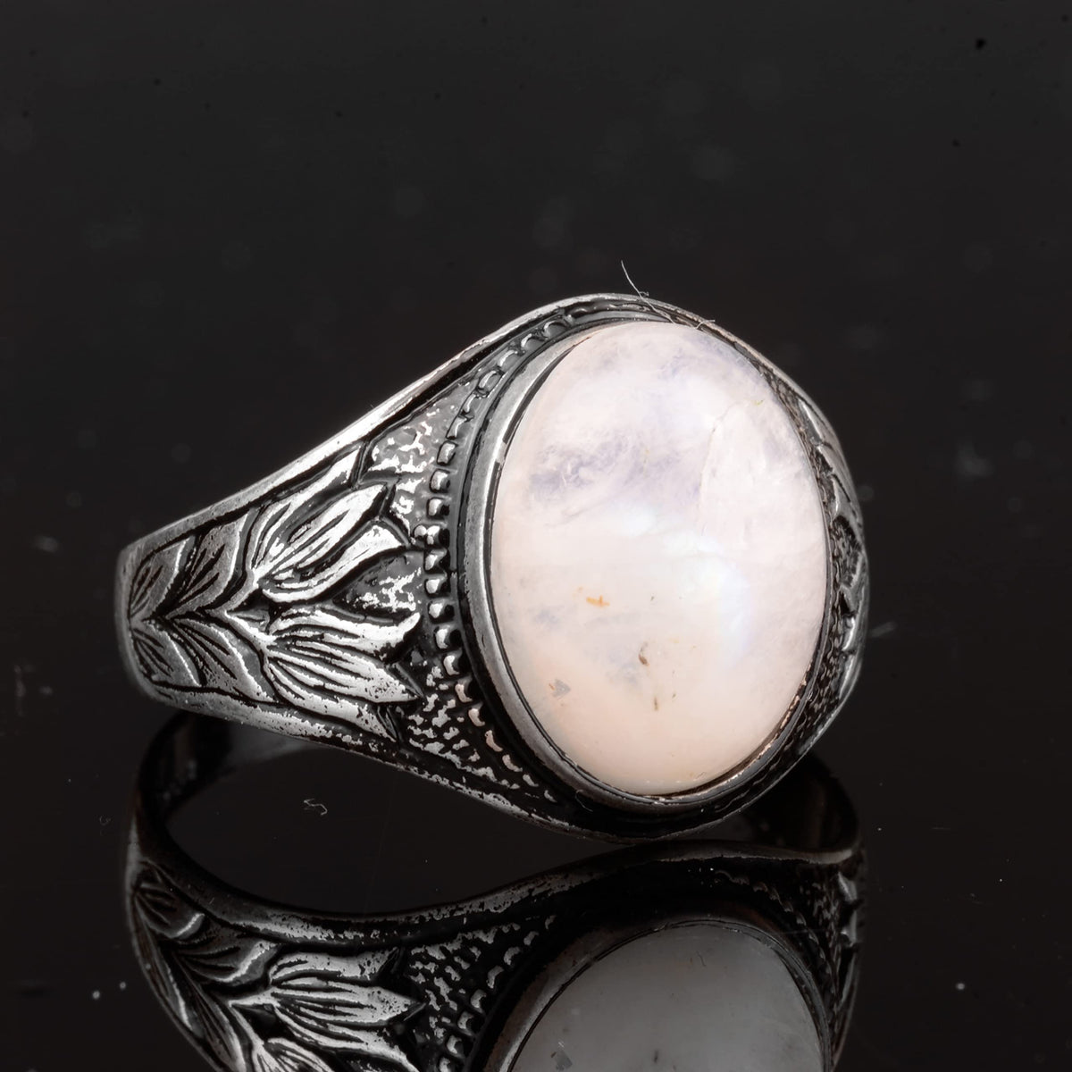 KAMBO Natural Moonstone Mini Ring — 7