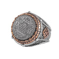 KAMBO Star of David Men's Ring 925 Sterling Silver – Engraved Seal of Solomon Ring – Handmade Vintage Religious Symbol Jewelry