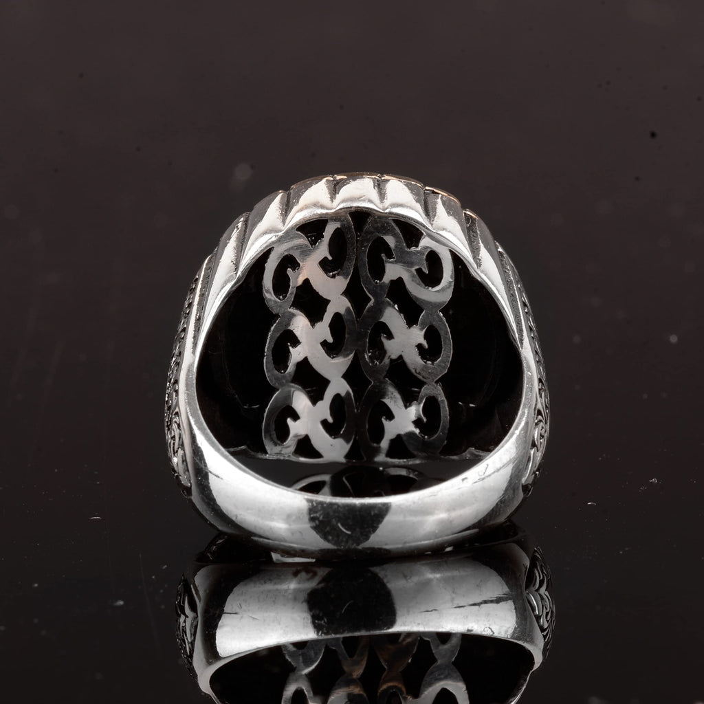 Islamic Ring Men's Ring, Handmade Ring, 925 Sterling Silver Men's Ring — 7
