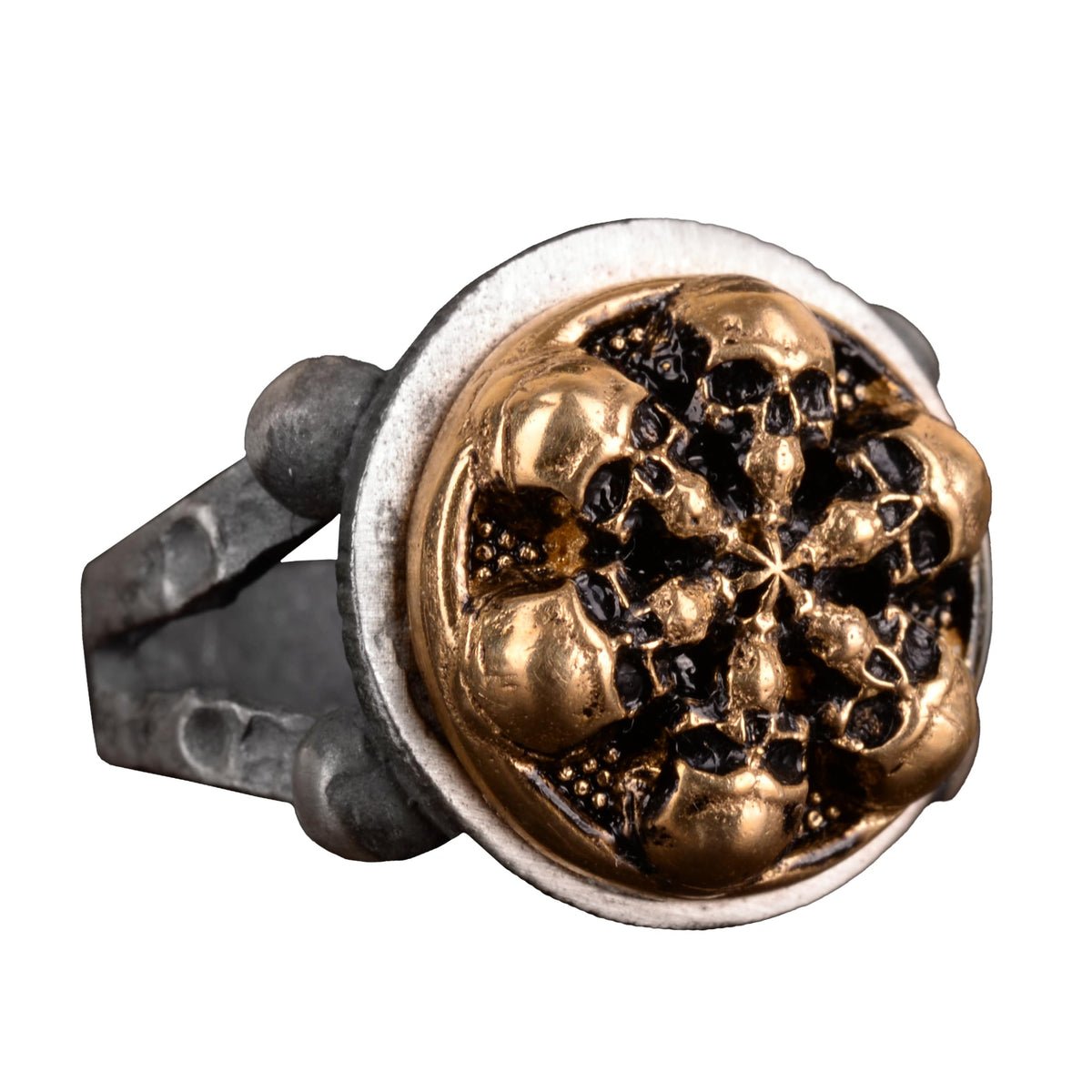 KAMBO Handmade 925 Sterling Silver Skull Ring for Men, Gothic Vintage Statement Jewelry, Bold Edgy Design, Daily Wear an