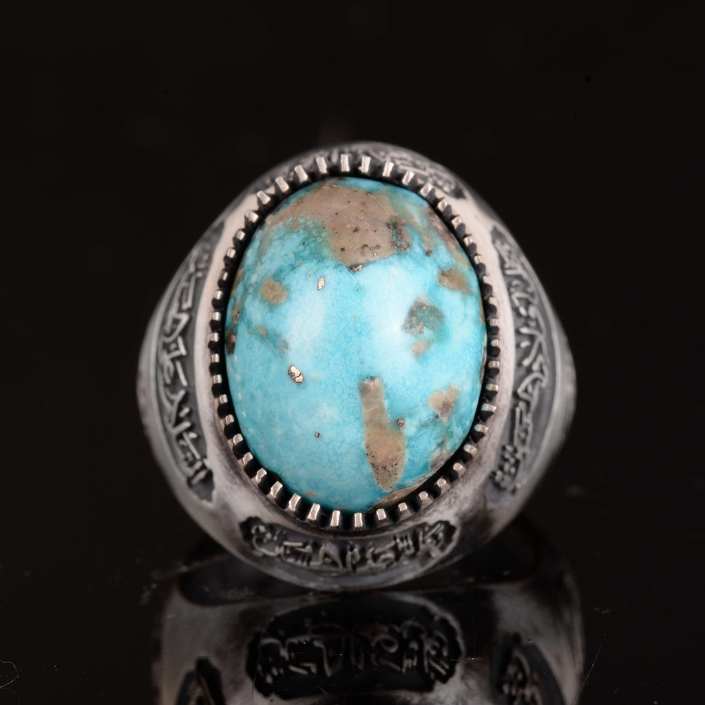 Natural Arizona Turquoise Stone Ring (Model-10) — 5
