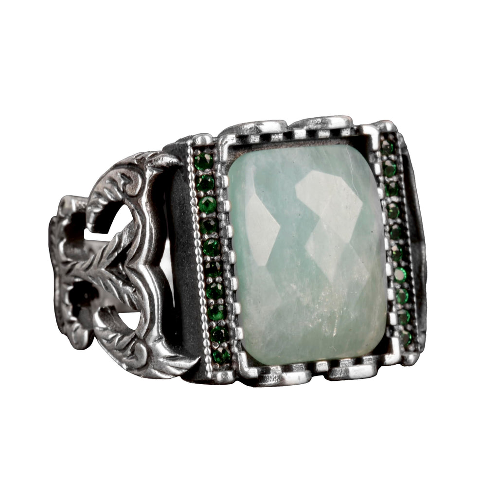 Aquamarine Men's Ring