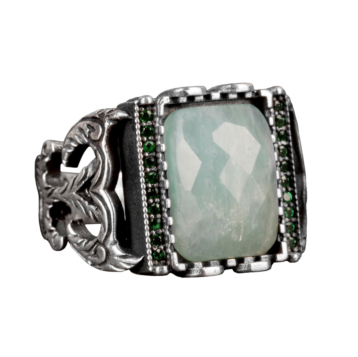 Aquamarine Men's Ring