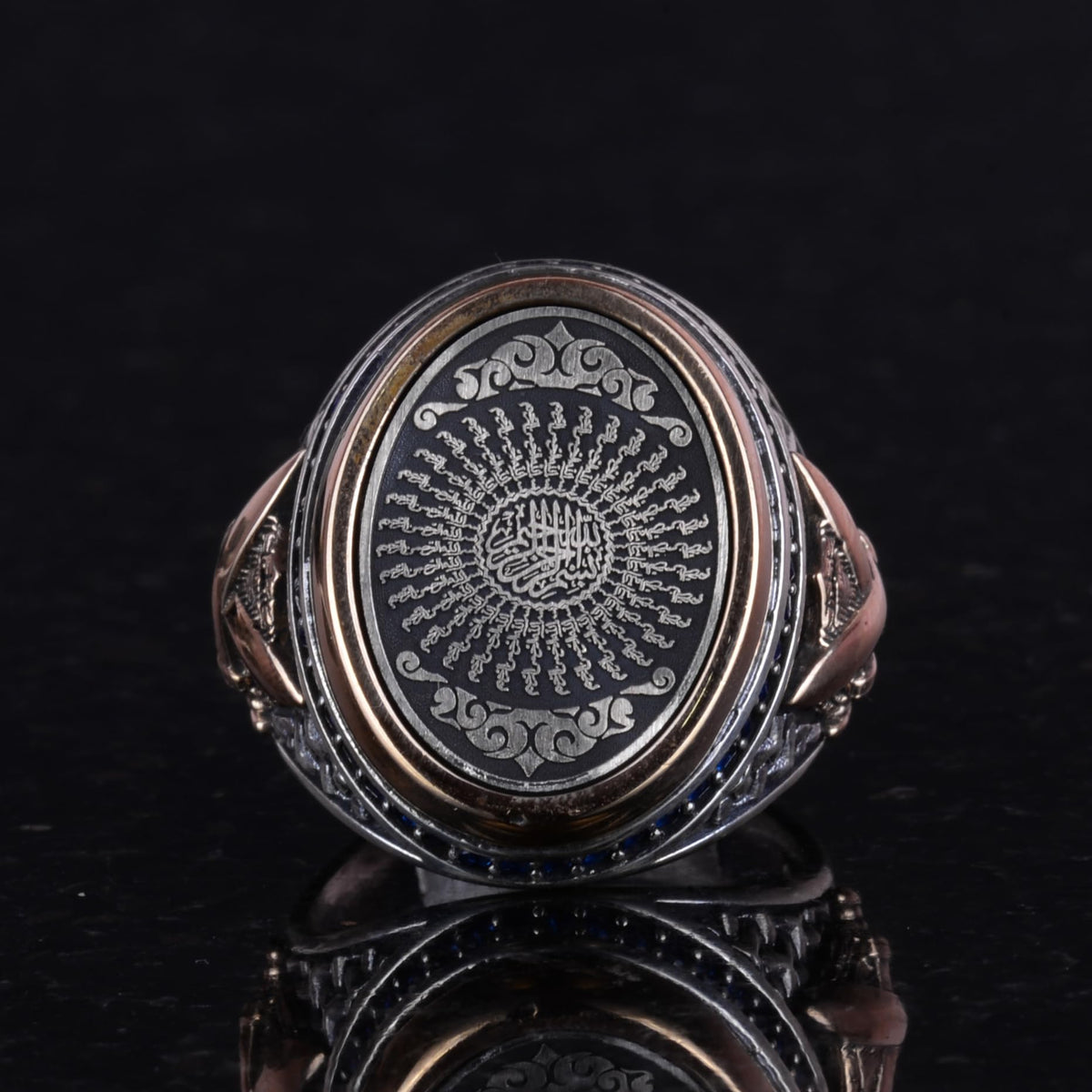 Handmade Islamic Ring, 925 Sterling Silver Men's Ring — 6