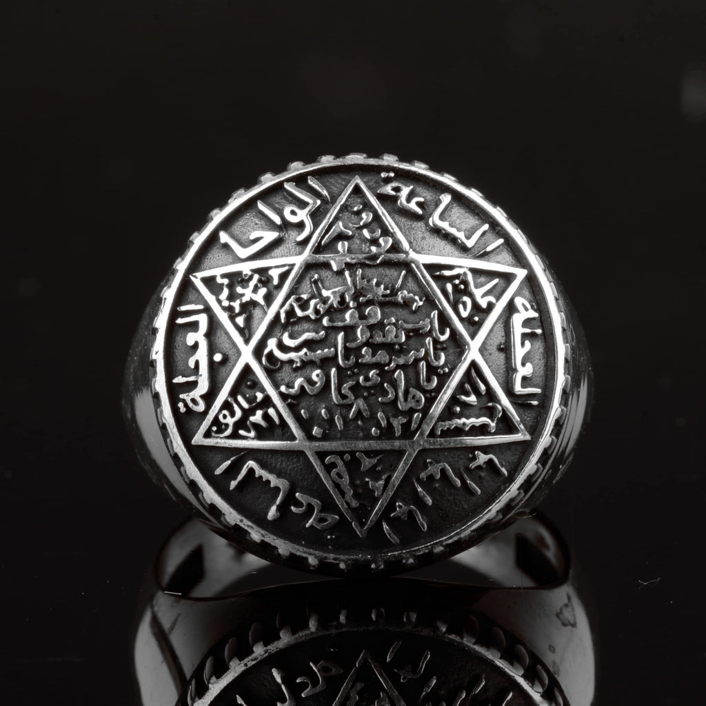 Star David Men's Ring - 925 Sterling Silver — 3