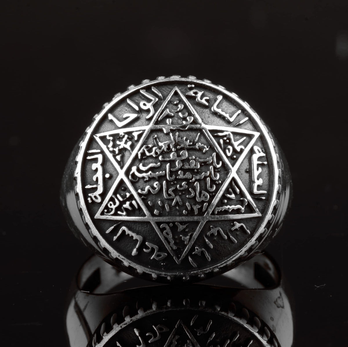 Star David Men's Ring - 925 Sterling Silver — 3