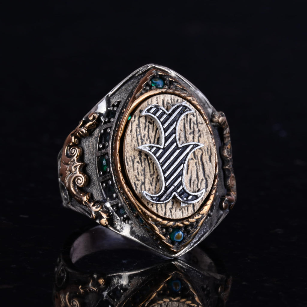 925 Sterling Silver Monogram Ring — 2