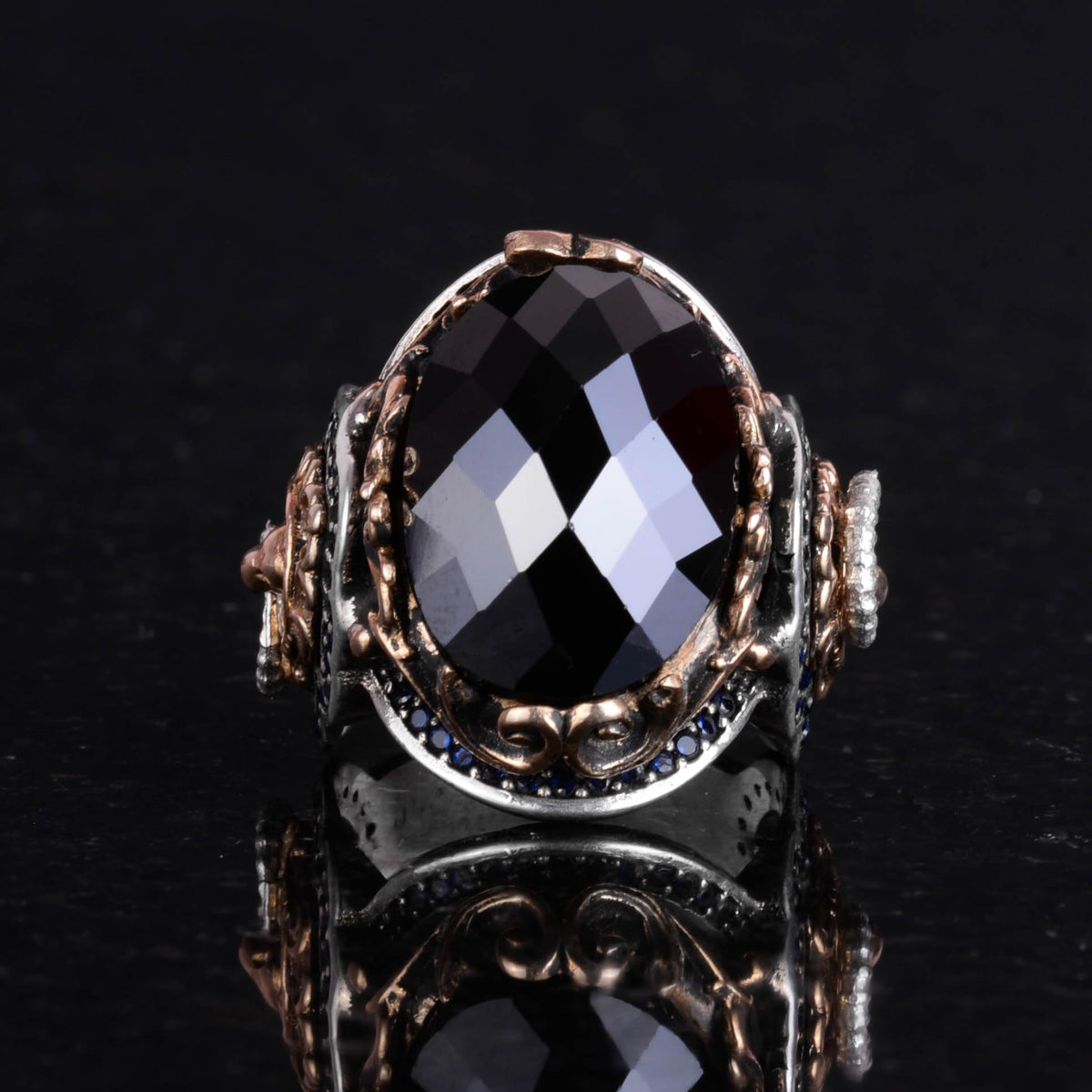 925 Sterling Silver Handmade Lion Head Men's Ring — 3