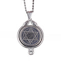 925 Sterling Silver Star of David Pendant - Handmade Protection Design