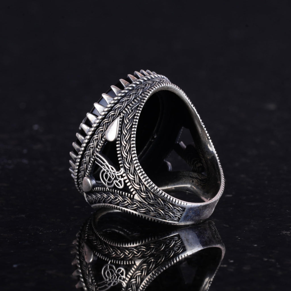 Medusa Head Silver Ring - Greek Mythology Men's Ring - 925 Sterling Silver Ring — 6