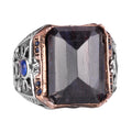 Natural Blue Sapphire Stone Ring - Handmade - 925 Sterling Silver