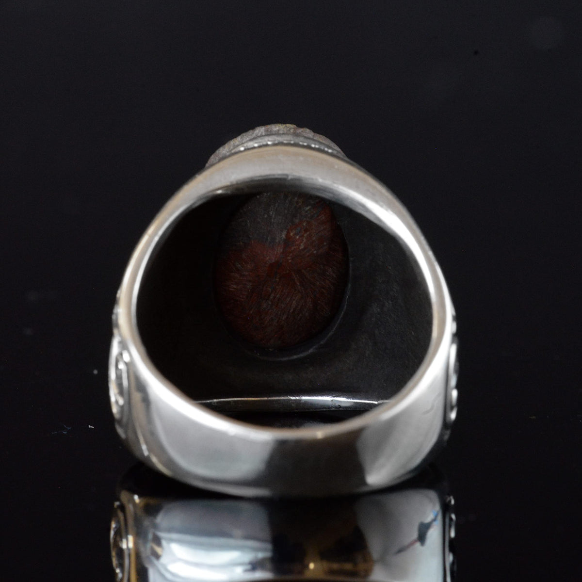 Natural Arizona Green Turquoise Stone Ring, Vintage Design - 925 Sterling Silver Men's Ring, Handcrafted Elegance (Model-2) — 8