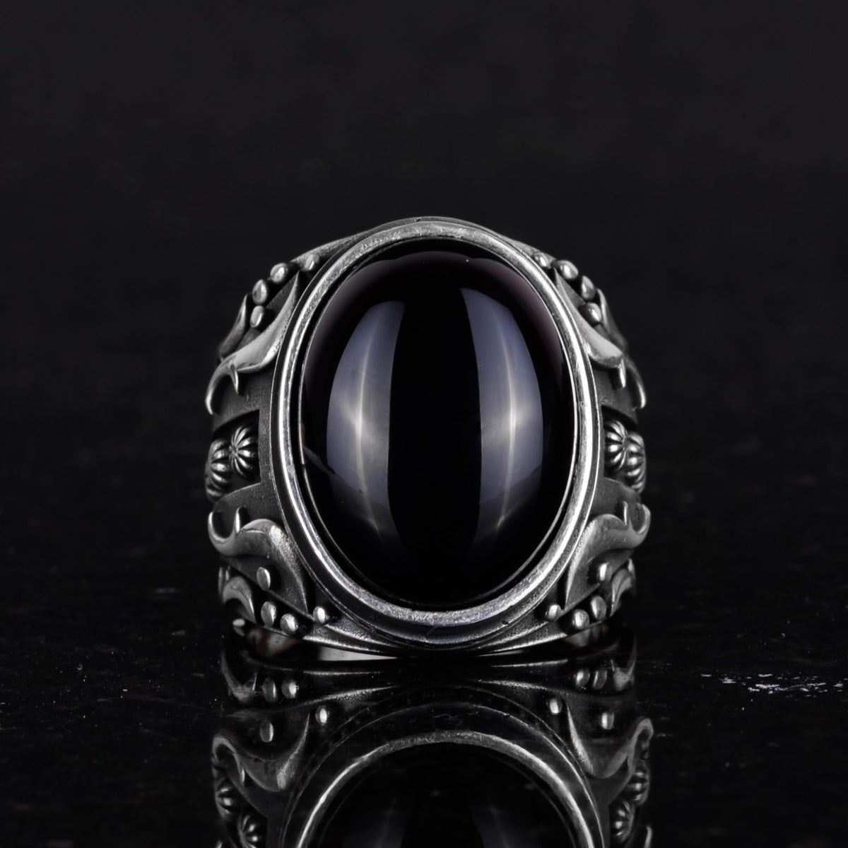 Natural Onyx Stone Ring (Model-2) — 5