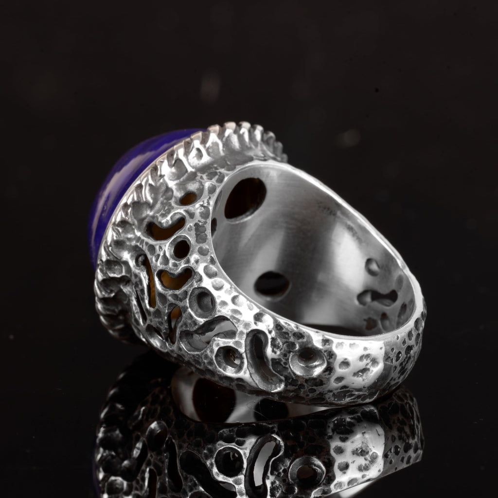 925 Sterling Silver Ring - Natural Druzy Quartz — 6