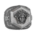 Medusa Motif 925 Sterling Silver Ring, Symbol of Courage Ring