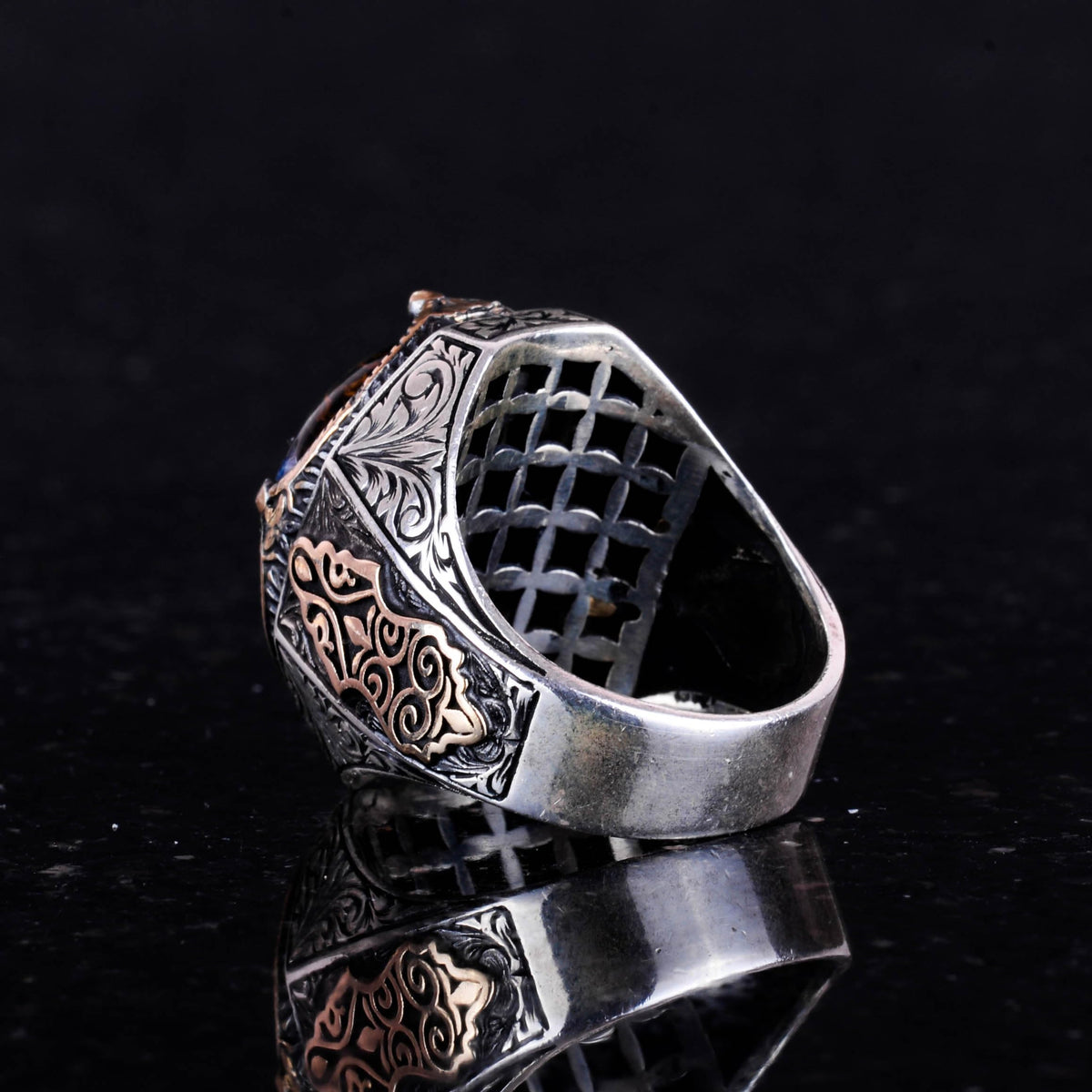 Natural Pietersite Stone Ring - 925 Sterling Silver Ring (Model-2) — 7