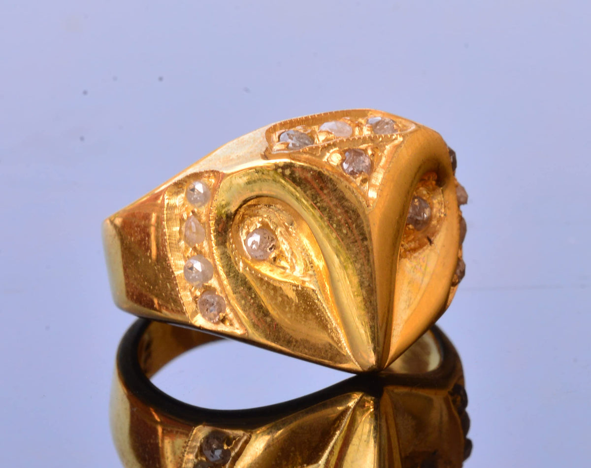Diamond Stone Owl Ring — 3