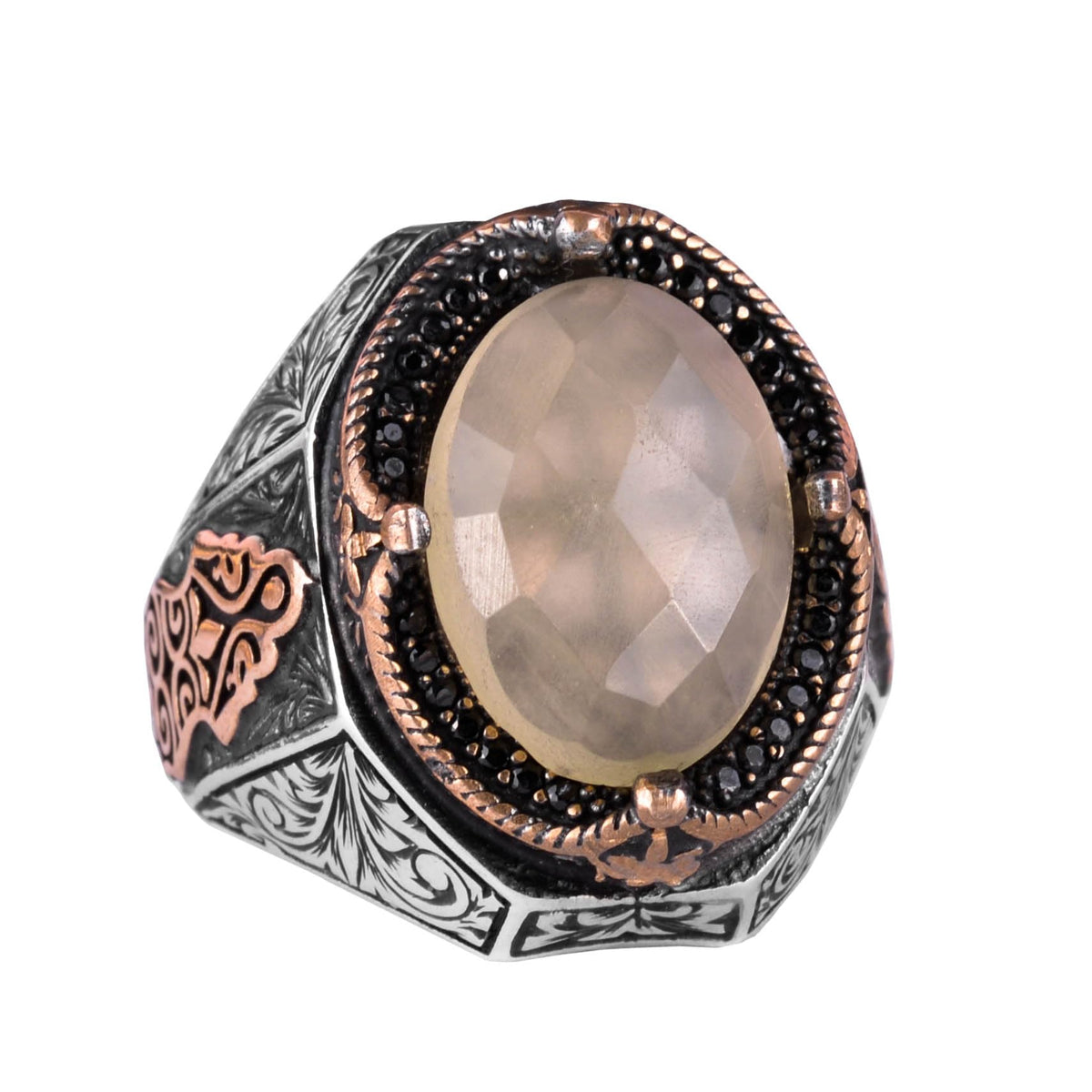 Natural Lemon Topaz Stone Ring - 925 Sterling Silver Ring