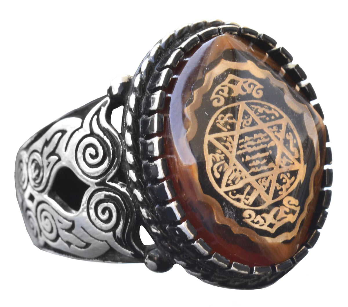925 Sterling Silver Solomon Ring - Owl Ring