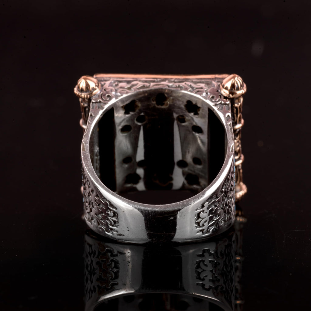 Ayatul Kursi Silver Men's Ring — 5