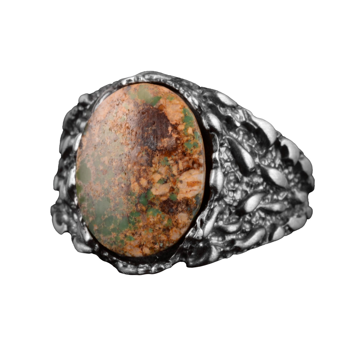Natural Arizona Turquoise Stone Ring (Model-3)