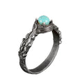 Natural Arizona Turquoise Stone Ring - 925 Sterling Silver (Model-3)