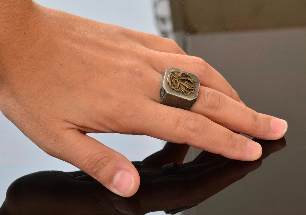 925 Sterling Silver Men's Ring - Ring - Handmade Ring (Eagle) — 6