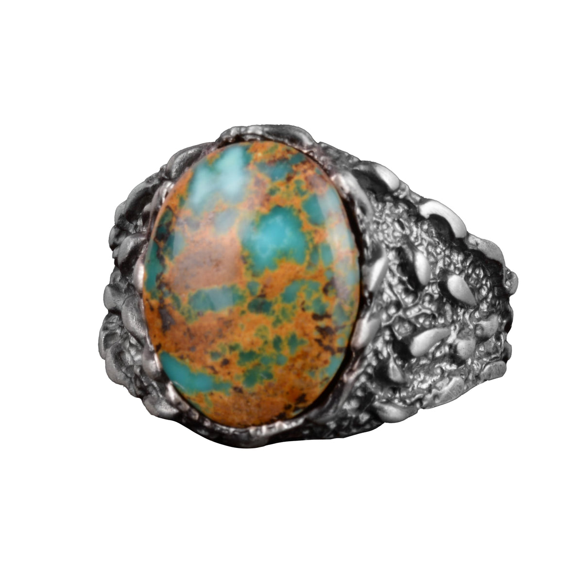 Natural Arizona Turquoise Stone Ring (Model-8)
