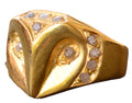 Diamond Stone Owl Ring