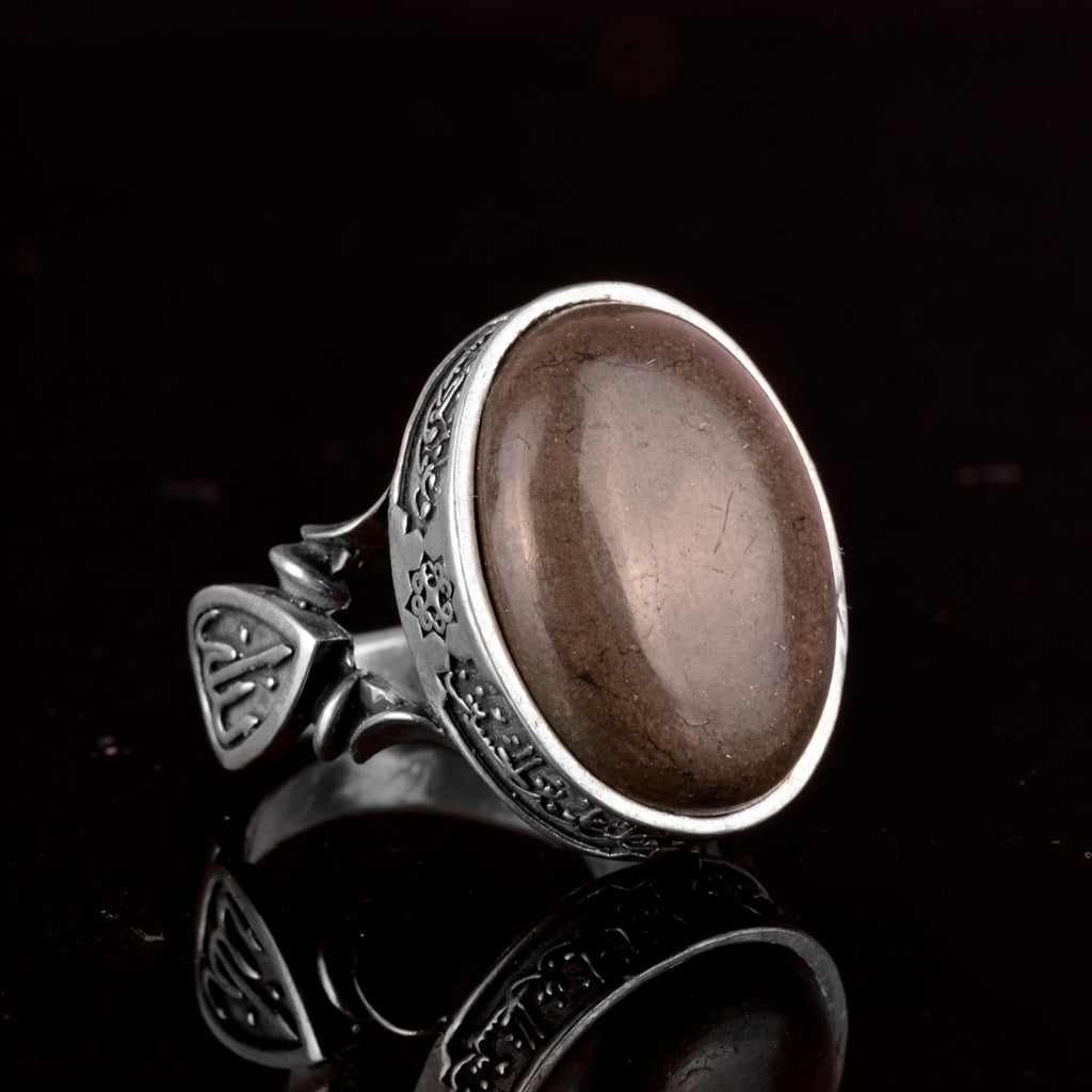 Natural Stone Ring - Handmade 925 Sterling Silver (Pyrite) — 4