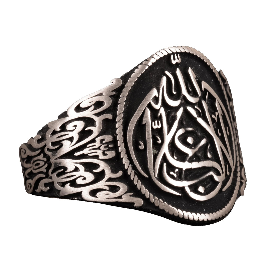 925 Sterling Silver Men's Ring, Islamic Ring
