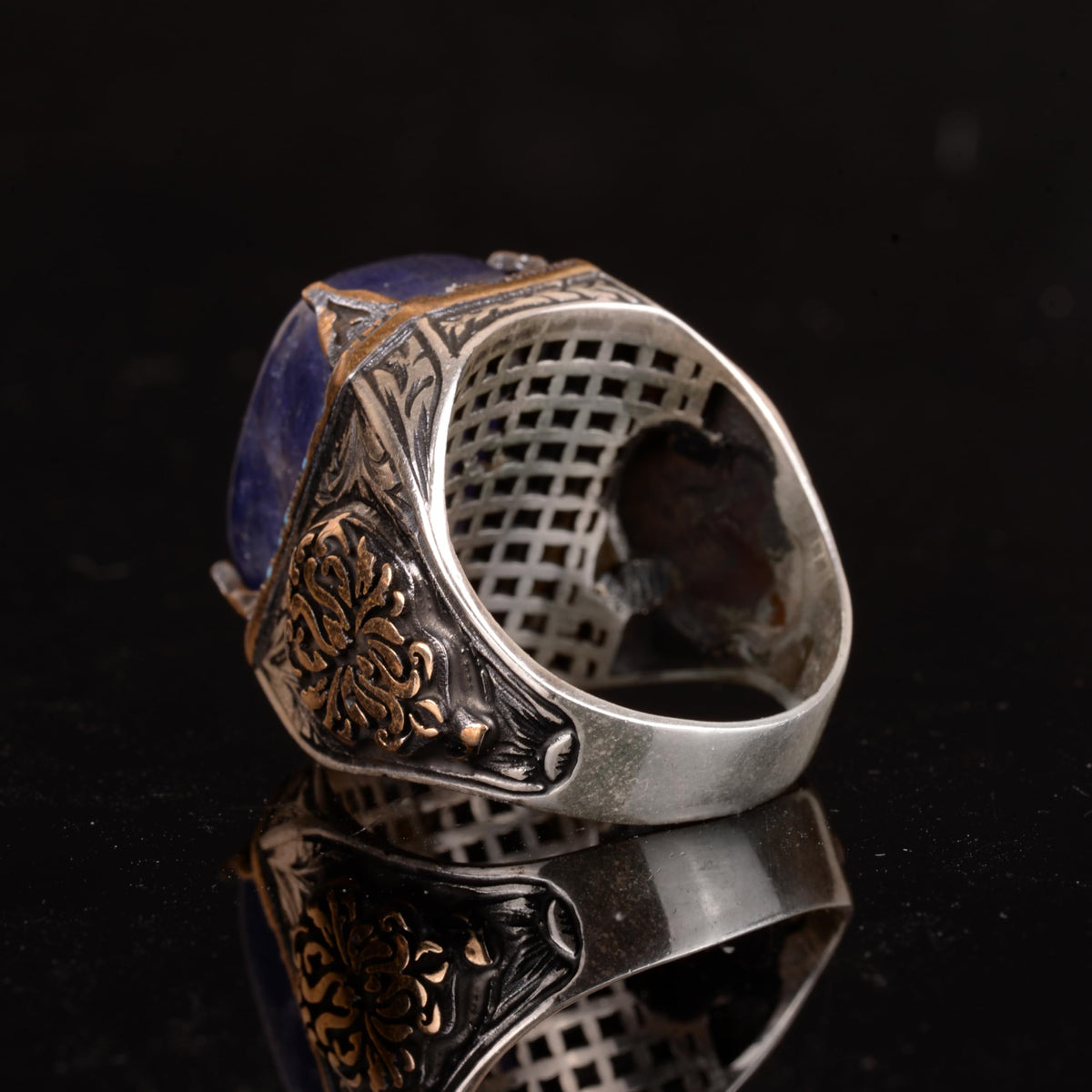 Natural Tanzanite Stone Ring, Handmade 925 Sterling Silver Ring — 7