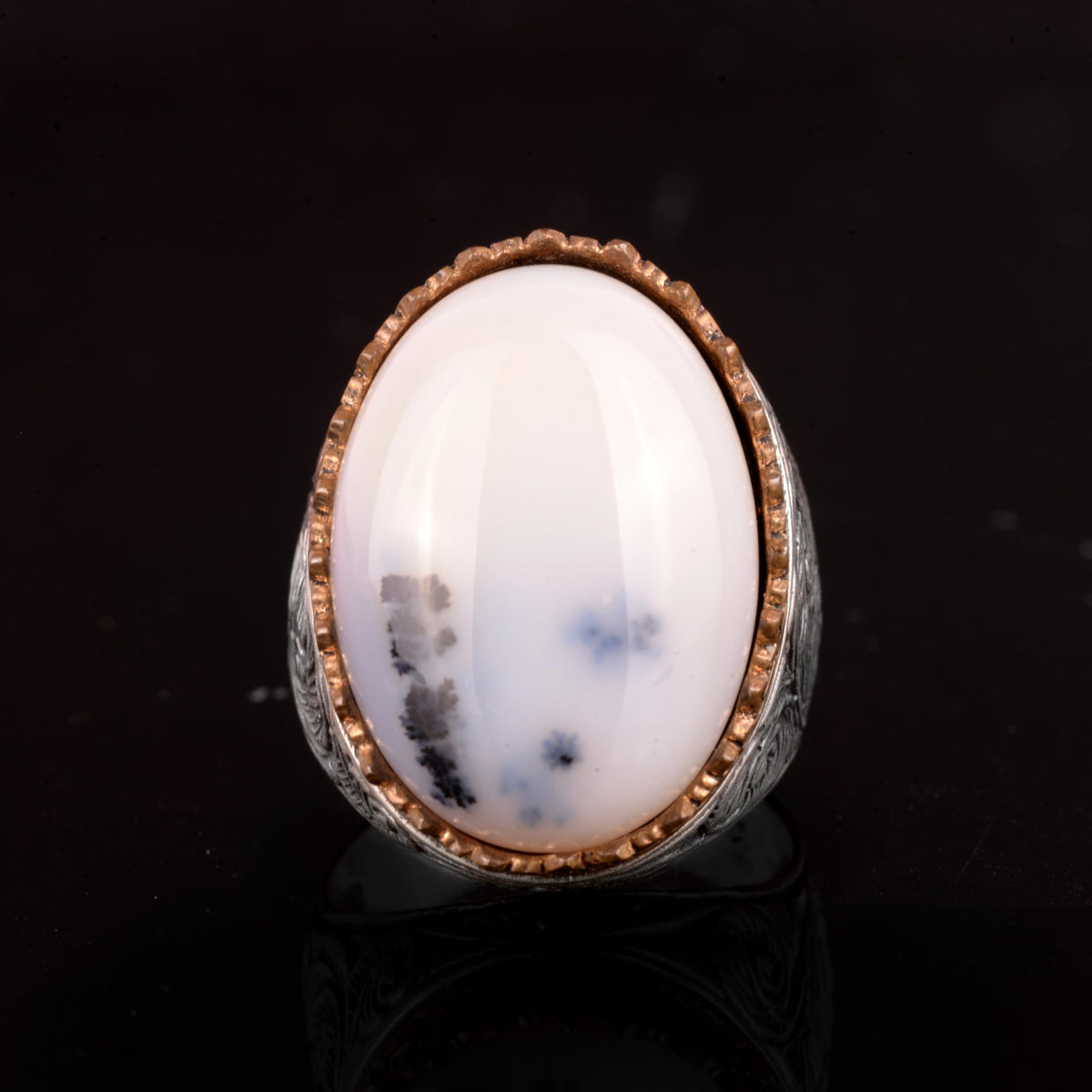 Natural Yemen Agate Stone Ring (Model-2) — 5