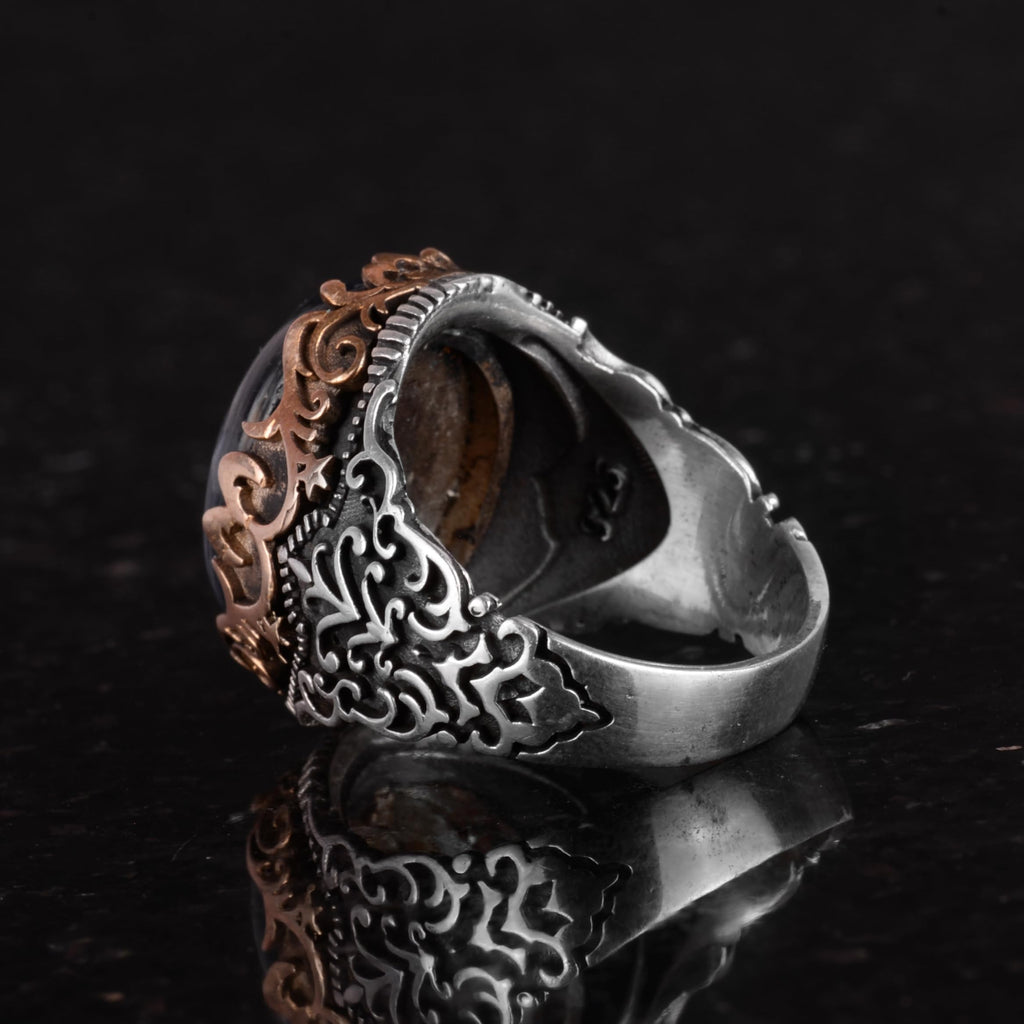 Natural Stone Handmade Ring - 925 Sterling Silver Ring (Kyanite) — 7