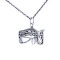 KAMBO 925 Sterling Silver Ancient Symbol Necklace - Handmade Mysterious Design