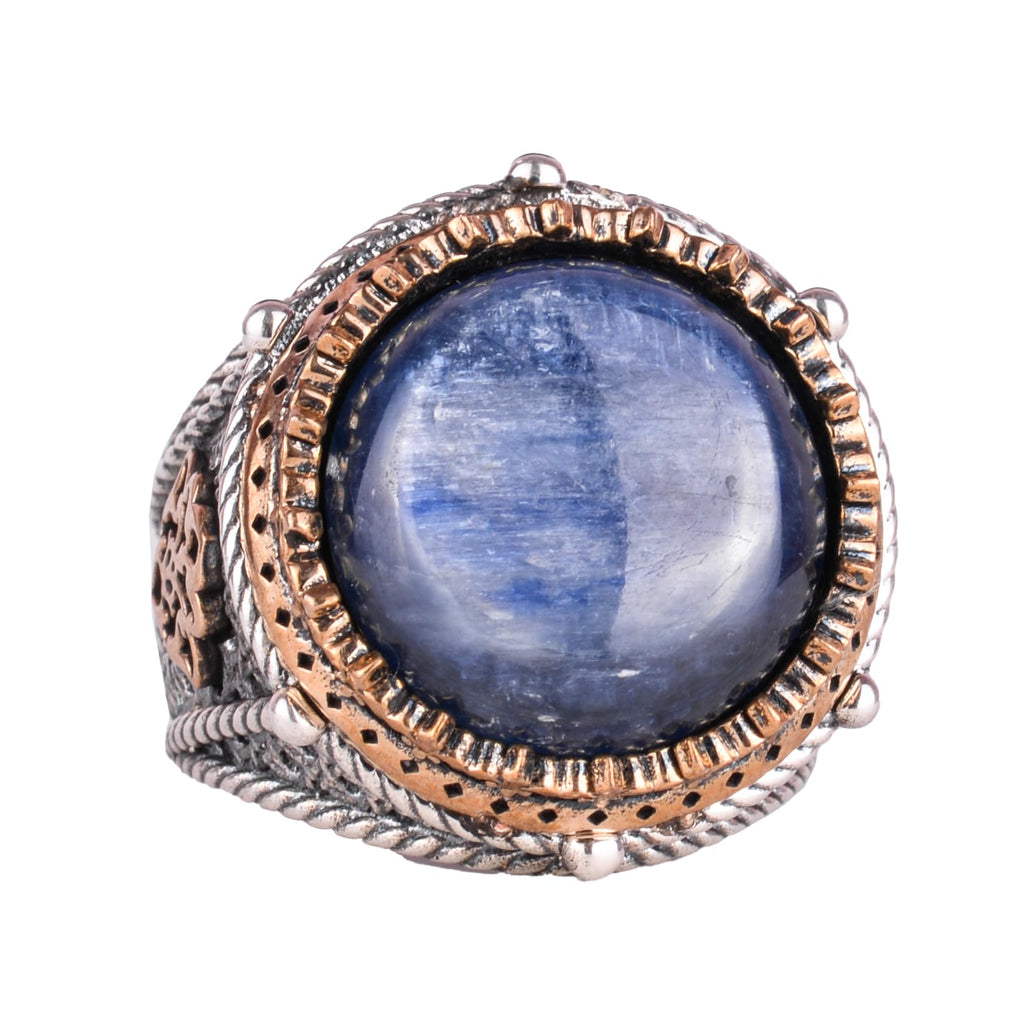 Natural Kyanite Stone Handmade Ring - 925 Sterling Silver Ring