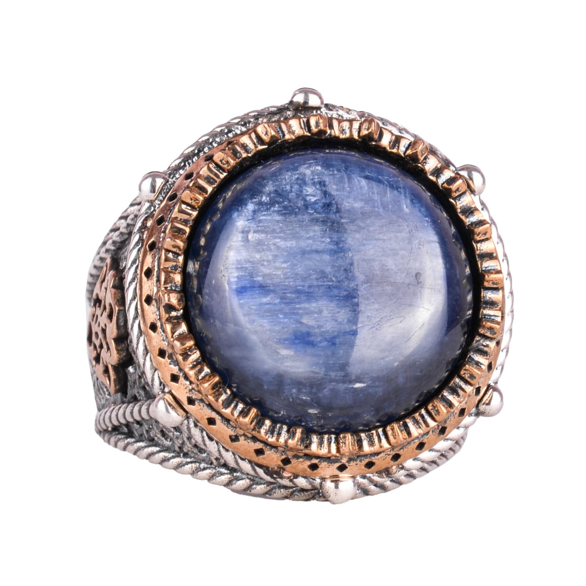 Natural Kyanite Stone Handmade Ring - 925 Sterling Silver Ring