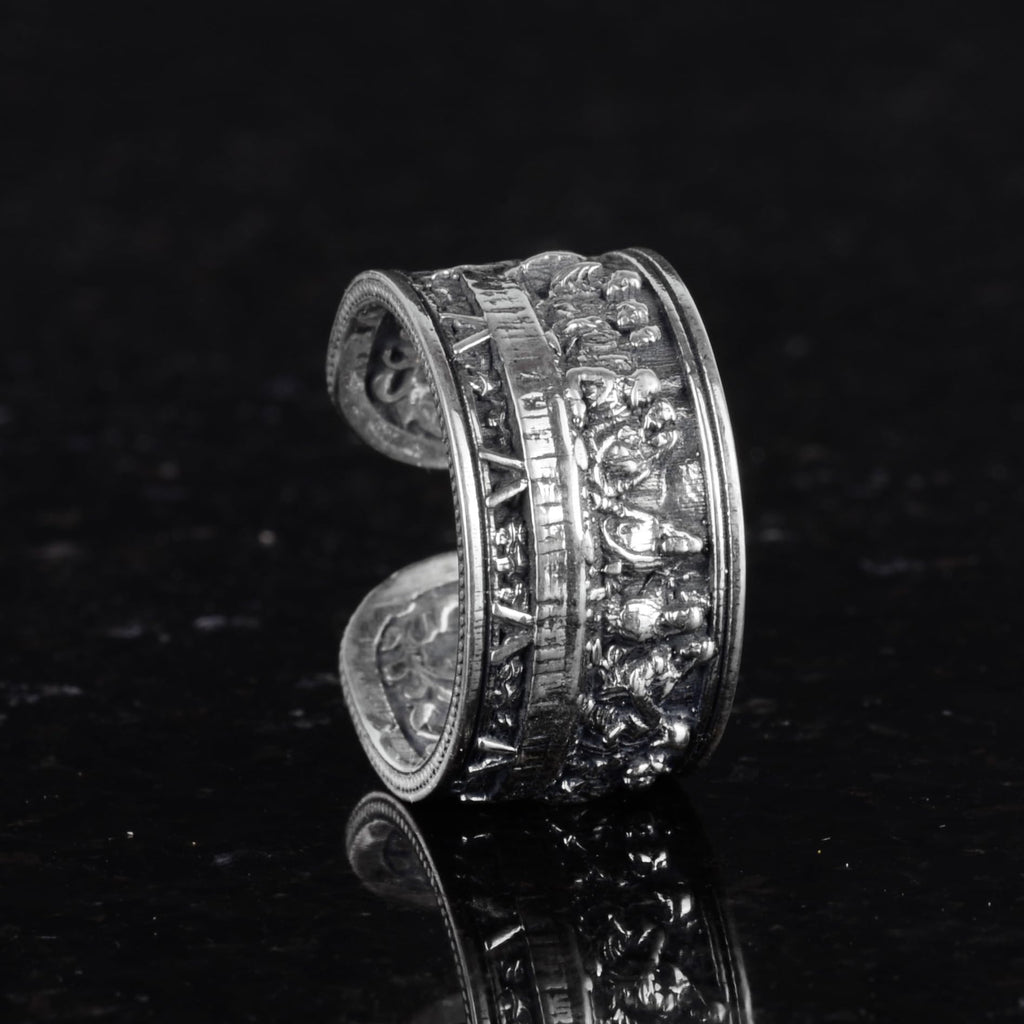 Leonardo Last Supper Jesus Ring - 925 Sterling Silver Handmade Ring — 6
