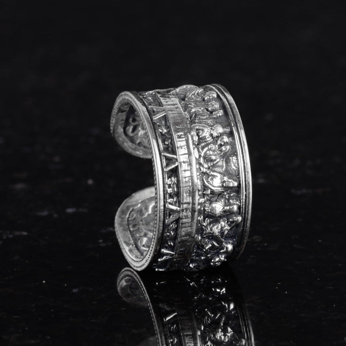 Leonardo Last Supper Jesus Ring - 925 Sterling Silver Handmade Ring — 6