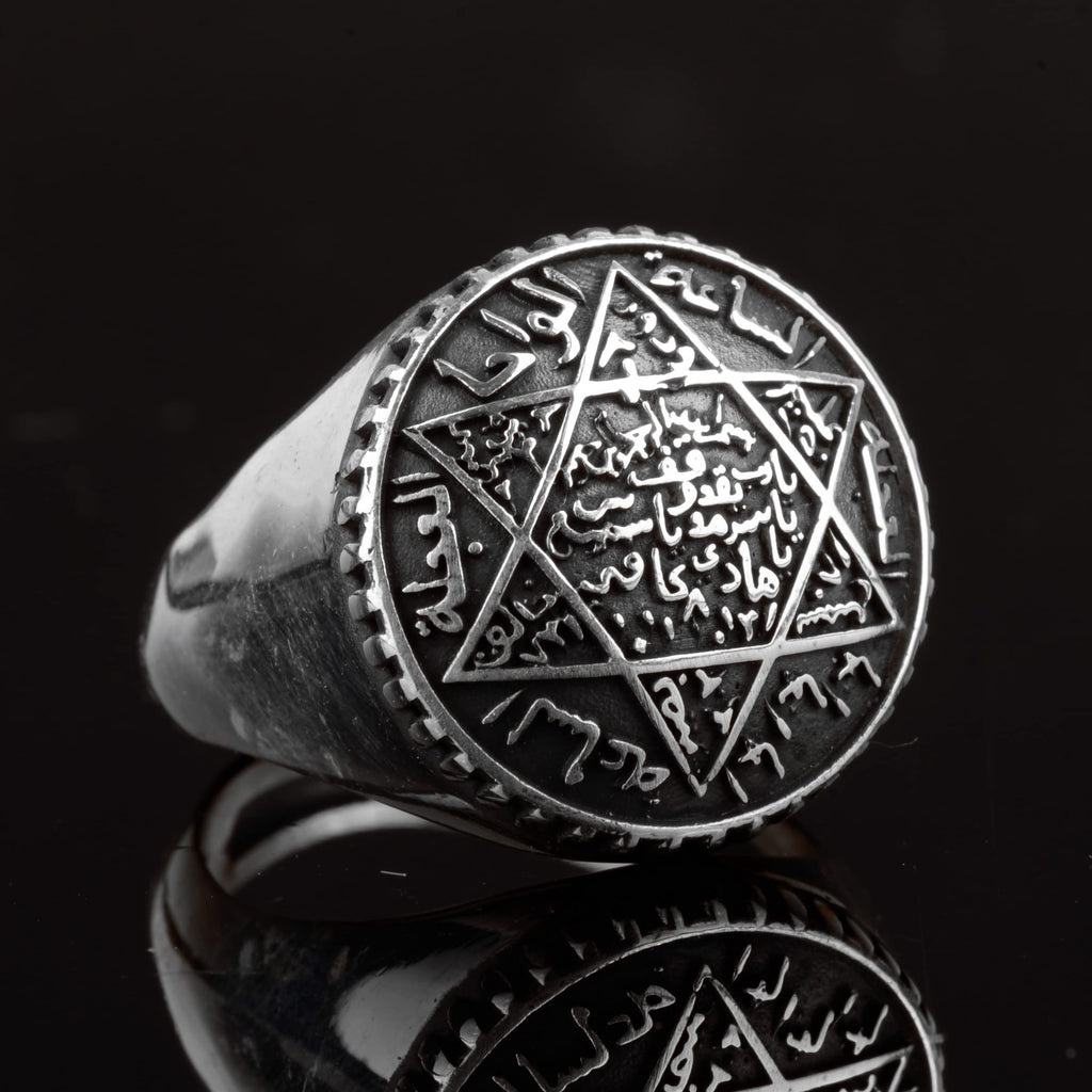 Star David Men's Ring - 925 Sterling Silver — 4