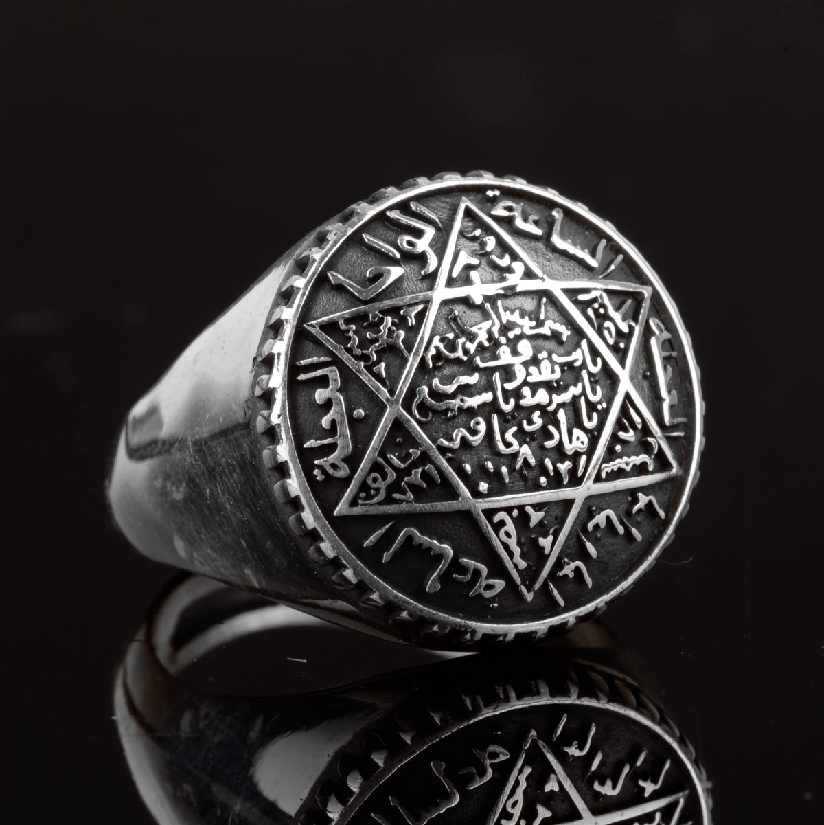 Star David Men's Ring - 925 Sterling Silver — 4