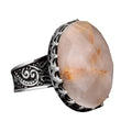 Natural Rutilated Quartz Stone Ring