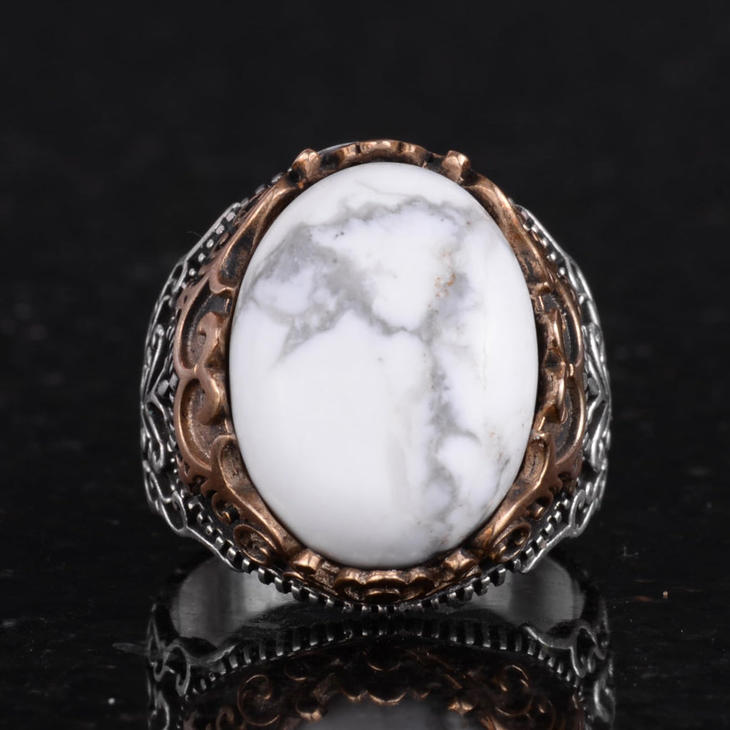 Natural Stone Handmade Ring - 925 Sterling Silver Ring (Model-2) — 4