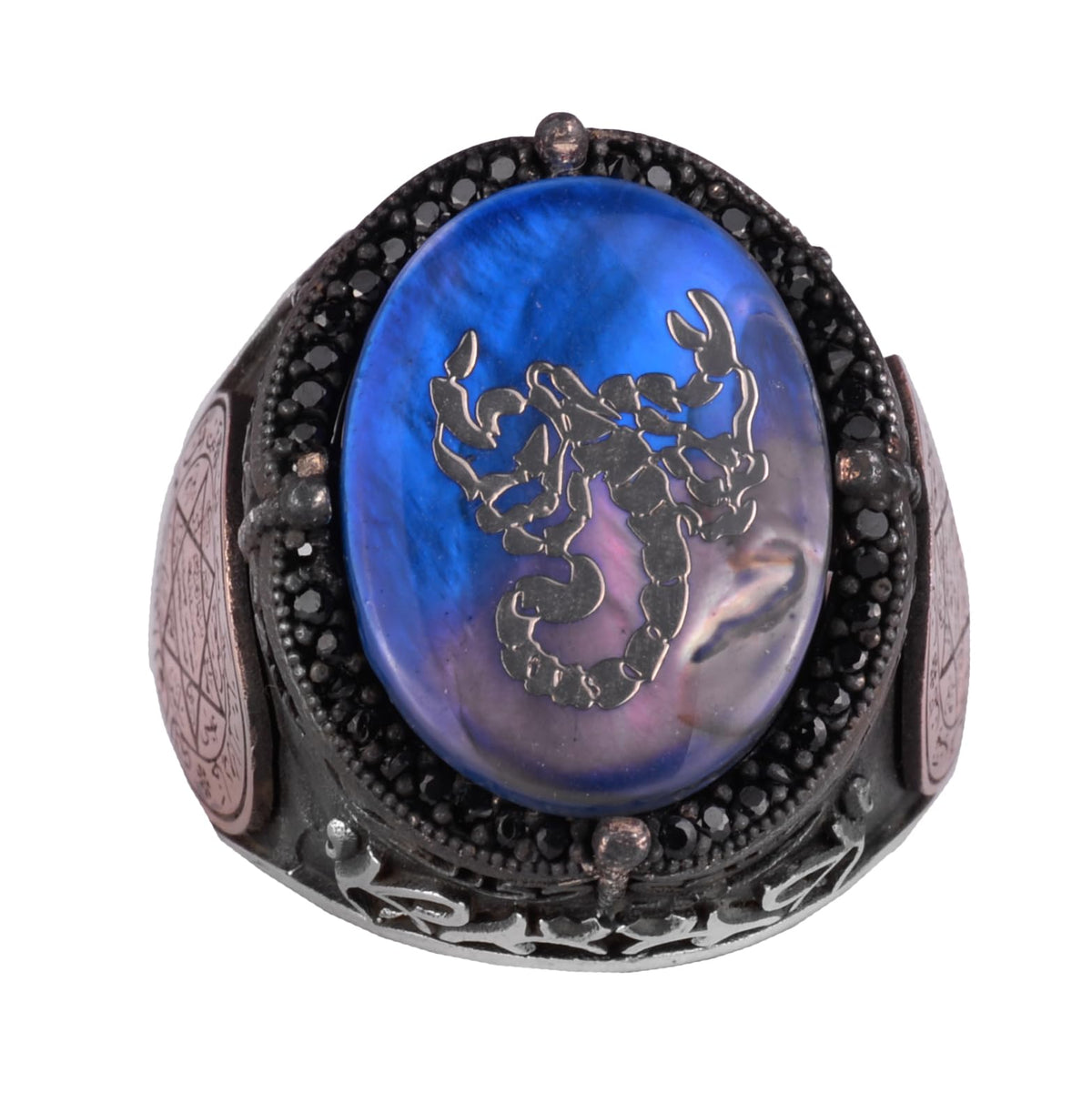 Star of David Pattern Ring - Handmade Ring - 925 Sterling Silver Men's Ring