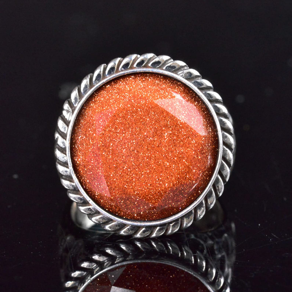 Handcrafted Vintage Ring, 925 Sterling Silver Men's Ring, Artificial Star Stone Men's Ring — 3