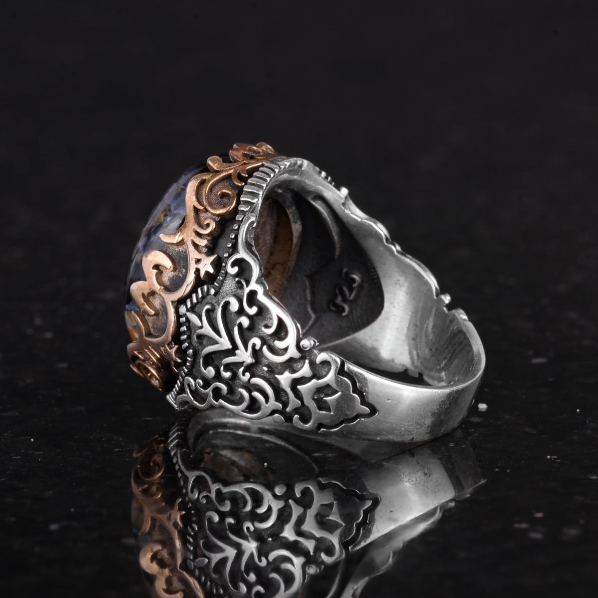 Natural Amethyst Stone Handmade Ring - 925 Sterling Silver — 5