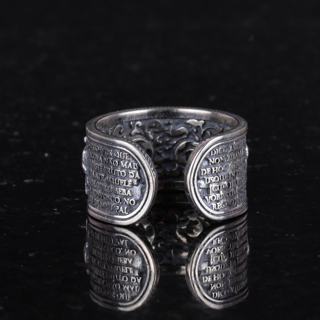 Leonardo Last Supper Jesus Ring - 925 Sterling Silver Handmade Ring — 7